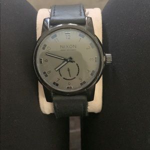 Nixon all black mens watch